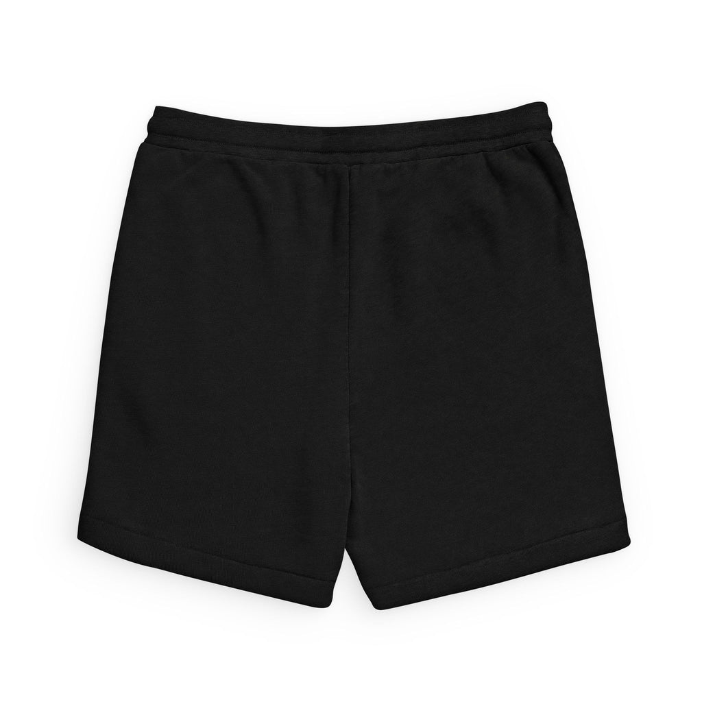 Women's Black Sponge Fleece Casual Shorts